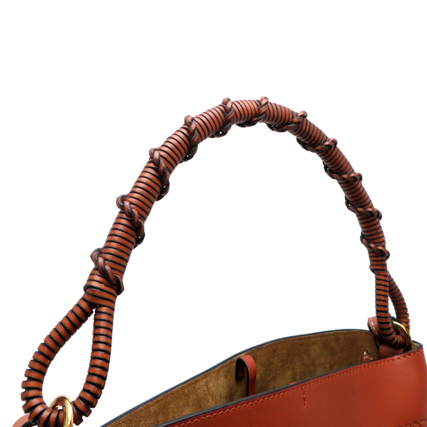 Loewe Brown Leather Handbag Shoulder Bag (Pre-Owned)