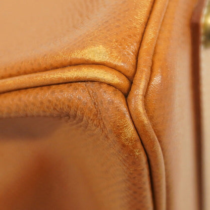 Hermes Gold Courchevel Leather Handbag (Pre-Owned)