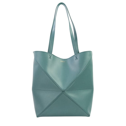 Loewe Blue Leather Tote Bag (Pre-Owned)