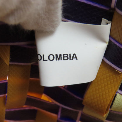 Marni Navy Orange Red Color White Polypropylene Tote Bag (Pre-Owned)