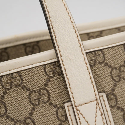 Gucci Brown White Pvc Tote Bag (Pre-Owned)