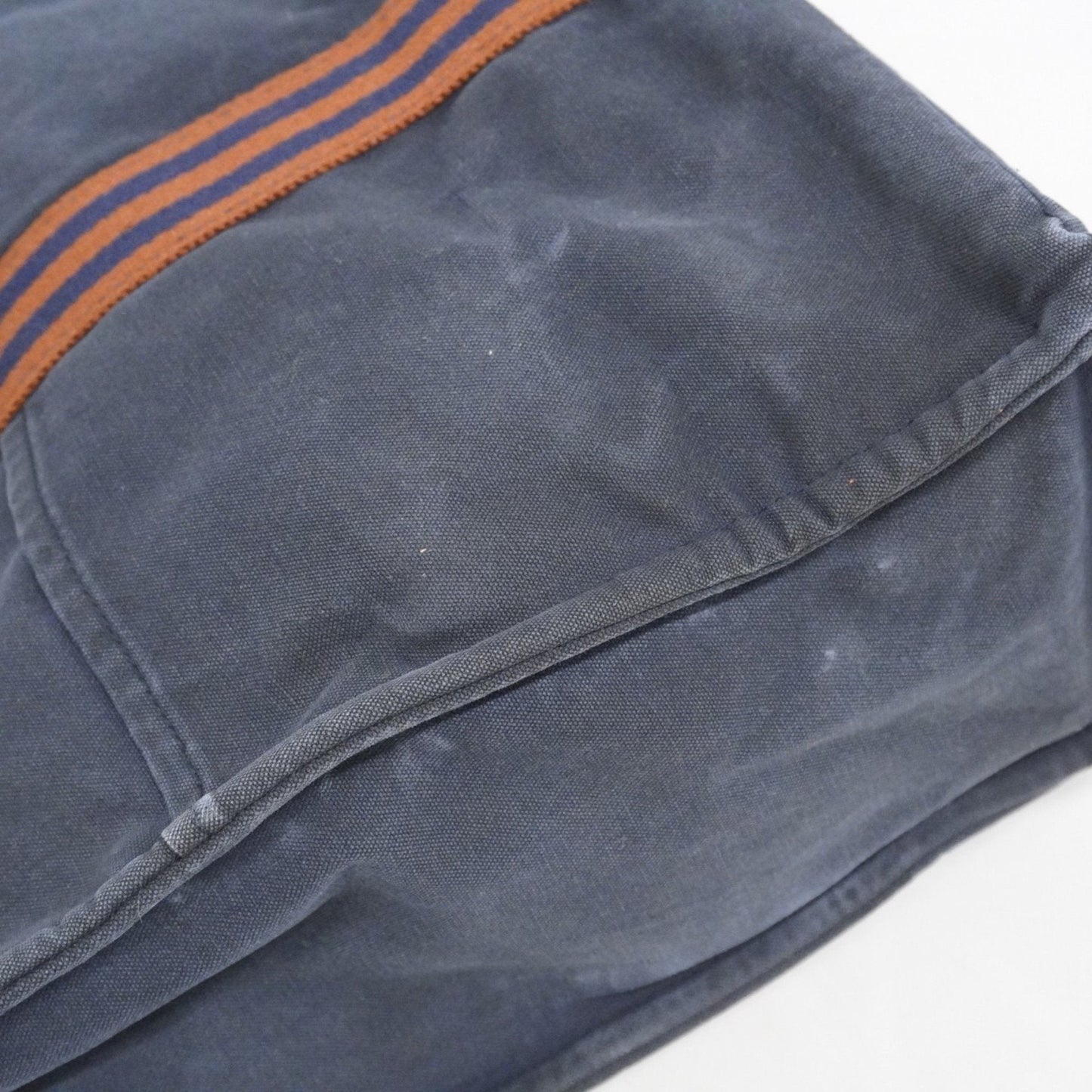 Hermes Navy Canvas Tote Bag (Pre-Owned)
