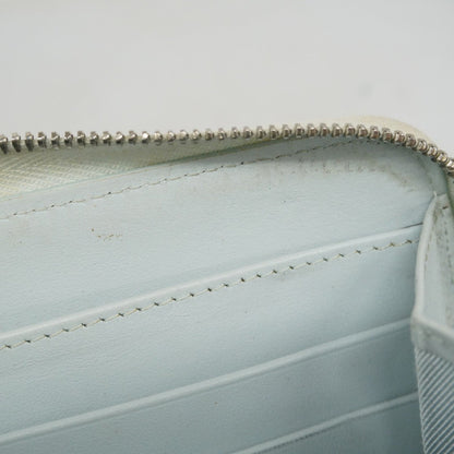 Chanel Light Blue Grained Calfskin Long Wallet (Bi-Fold) (Pre-Owned)