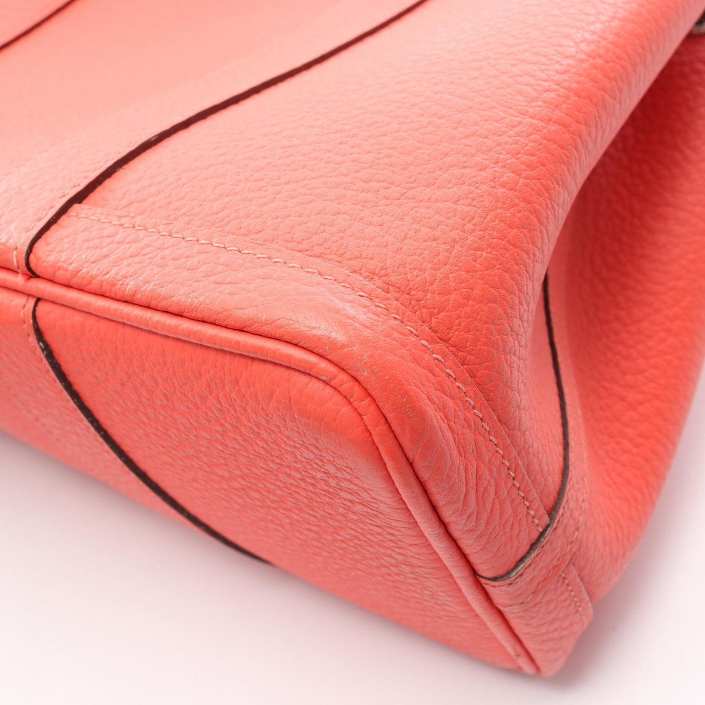 Hermes Red Color Leather Country Leather Tote Bag (Pre-Owned)