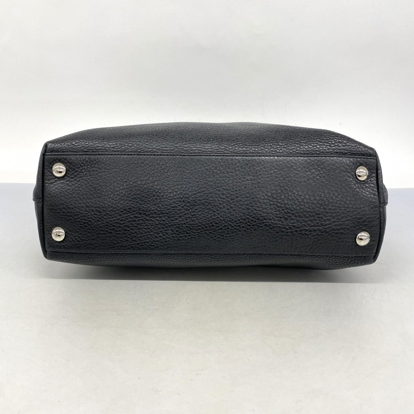 Gucci Black Leather Tote Bag (Pre-Owned)