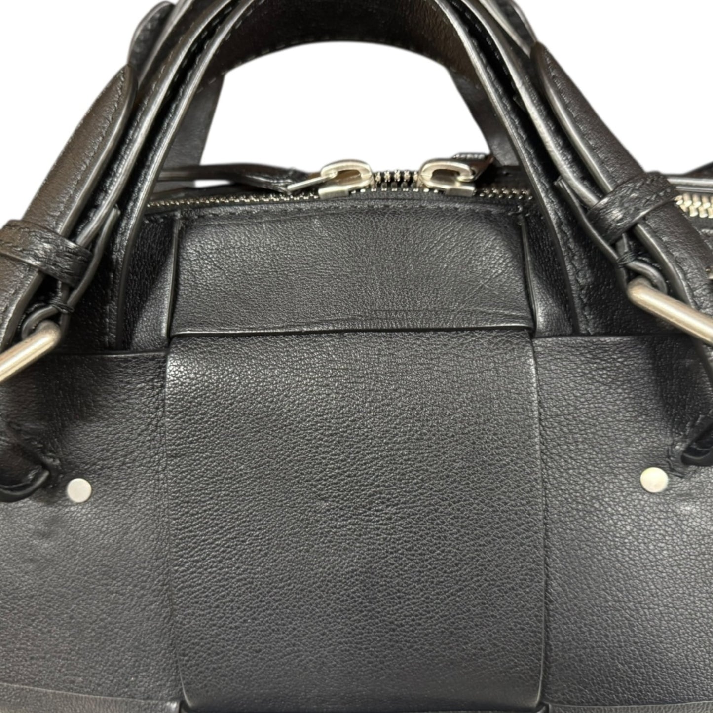 Bottega Veneta Intrecciato Black Intrecciato Shoulder Bag (Pre-Owned)