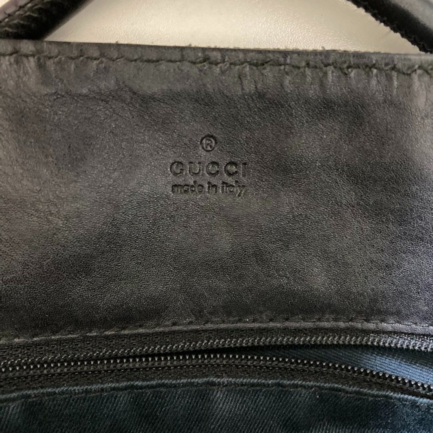 Gucci Dark Gray Gray Tote Bag (Pre-Owned)