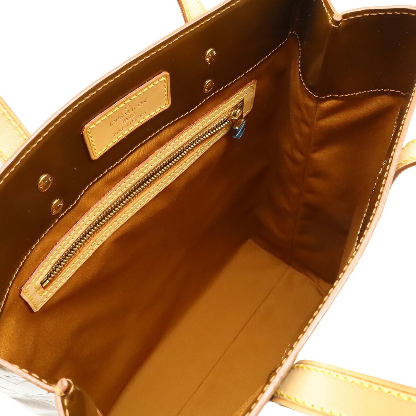 Louis Vuitton Bronze Brown Leather Handbag Tote Bag (Pre-Owned)