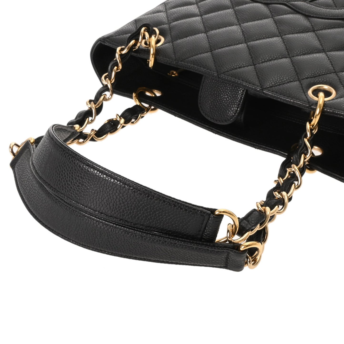 Chanel Black Grained Calfskin Tote Bag (Pre-Owned)