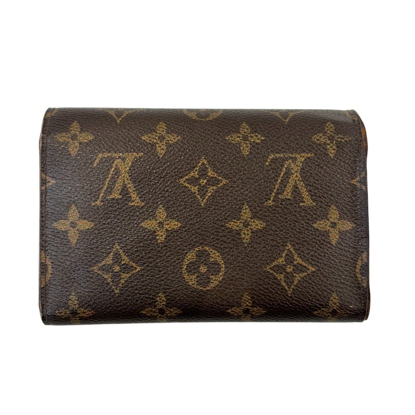 Louis Vuitton Brown Monogram Wallet (Tri-Fold) (Pre-Owned)
