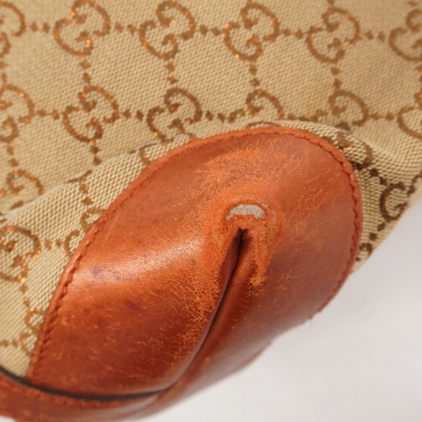 Gucci Brown Canvas Tote Bag (Pre-Owned)