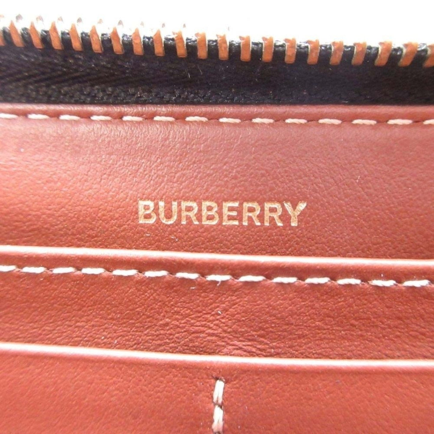 Burberry Beige Black Coin Purse/Coin Case (Pre-Owned)