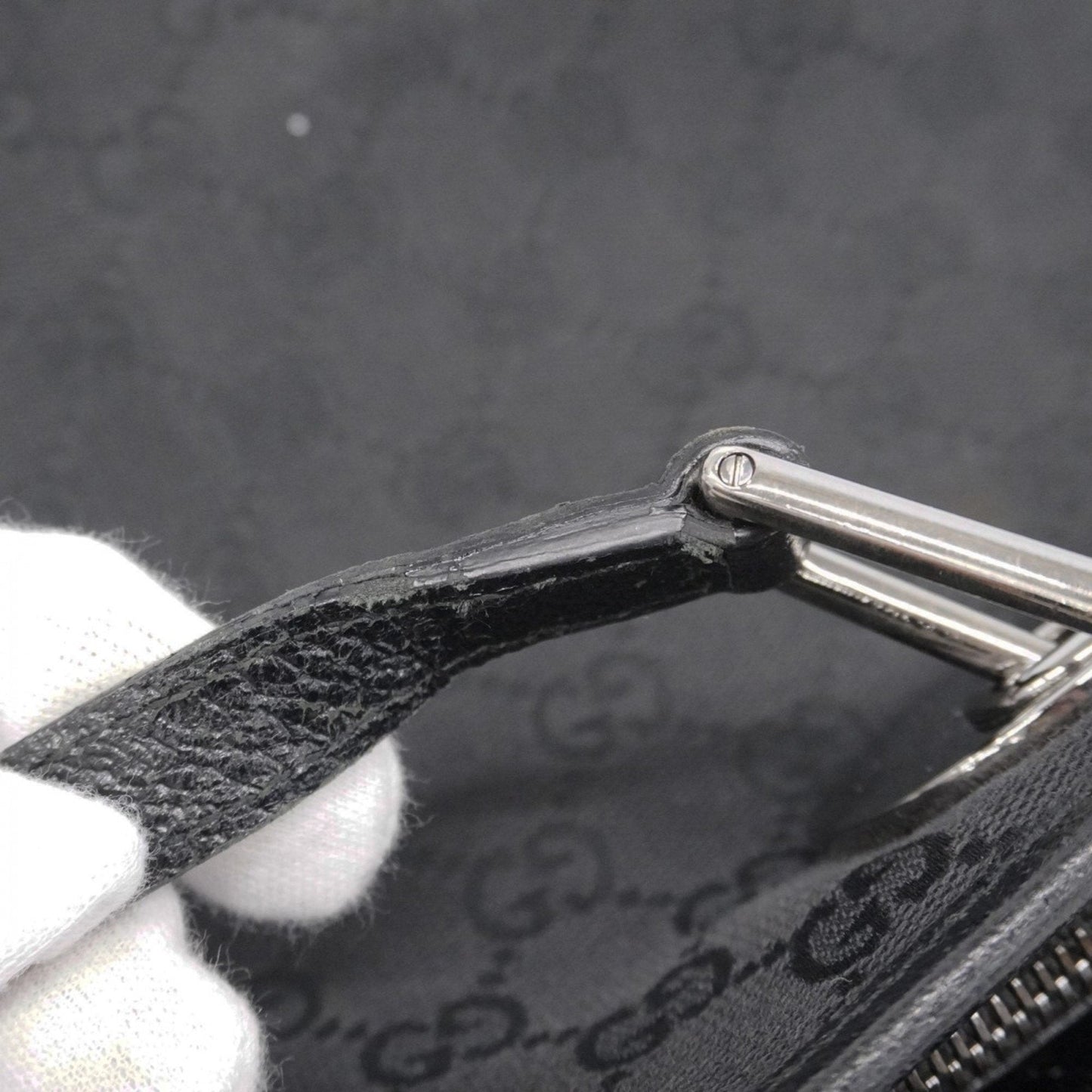 Gucci Black Canvas Tote Bag (Pre-Owned)