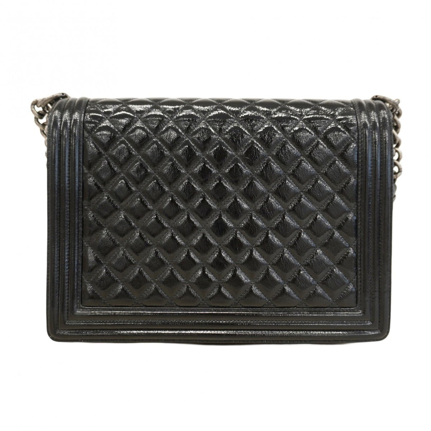 Chanel Black Patent Leather Shoulder Bag (Pre-Owned)