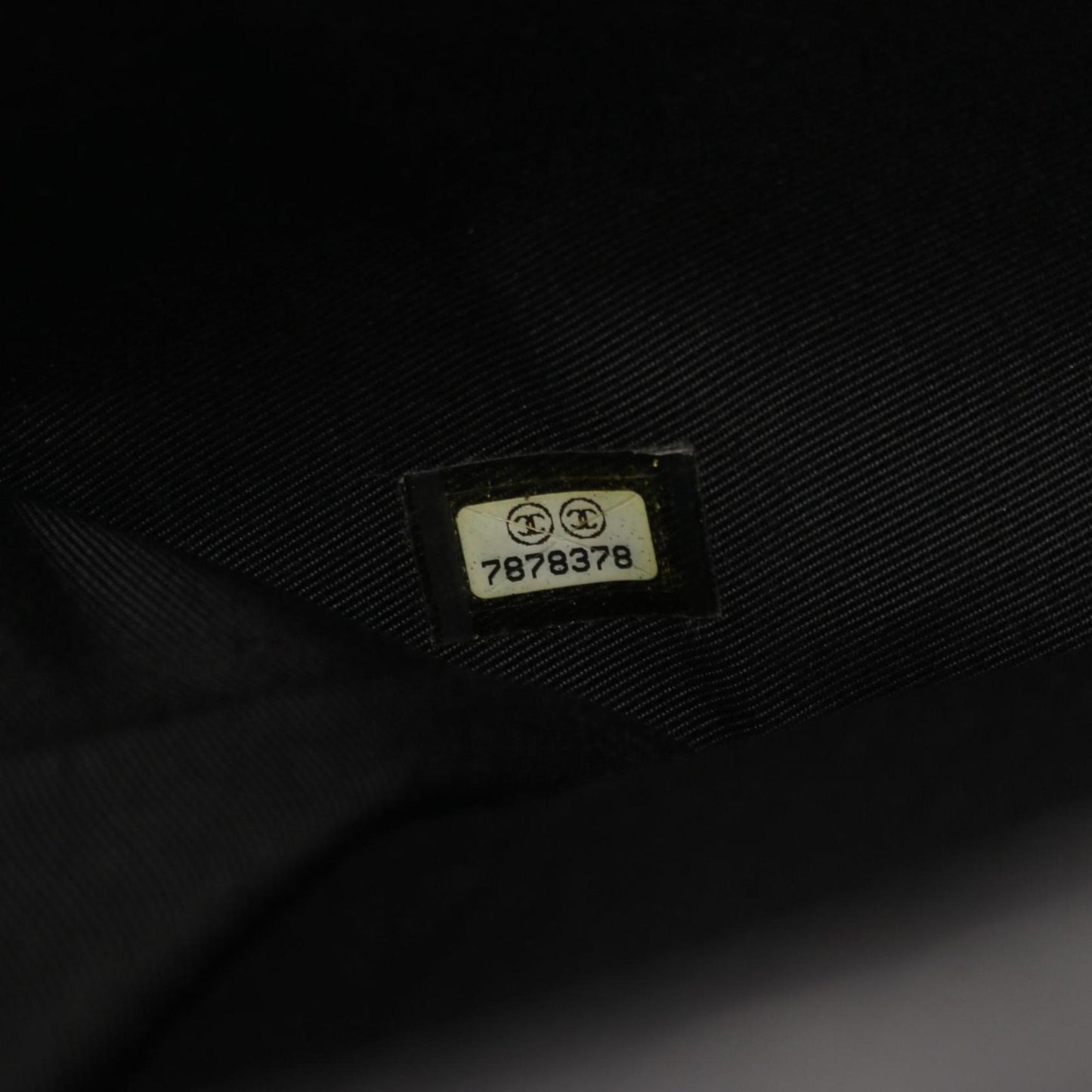 Chanel Black Navy White Canvas Leather Tote Bag (Pre-Owned)