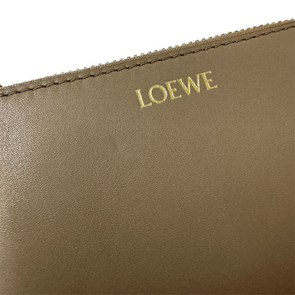 Loewe Grayish Leather Coin Purse/Coin Case (Pre-Owned)