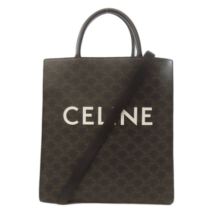Celine Brown Pvc Tote Bag (Pre-Owned)