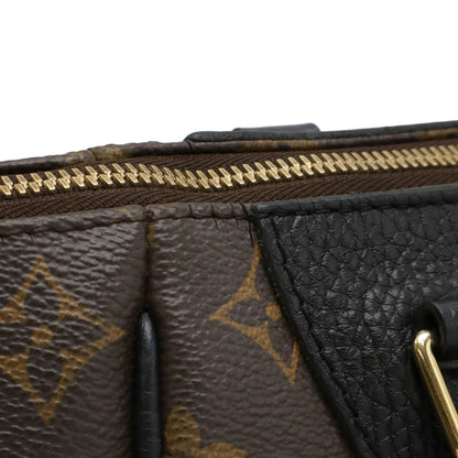 Louis Vuitton Monogram Black Noir Monogram Leather Shoulder Bag Tote Bag (Pre-Owned)