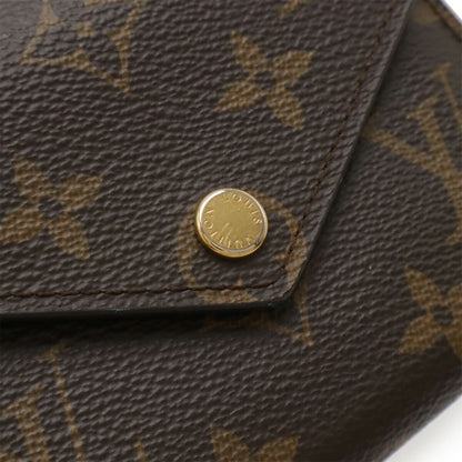Louis Vuitton Brown Pvc Wallet (Tri-Fold) (Pre-Owned)