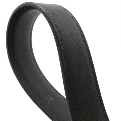 Hermes Black Swift Leather Cotton Canvas Handbag Tote Bag (Pre-Owned)