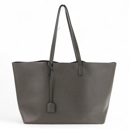 Yves Saint Laurent Gray Leather Pouch Tote Bag (Pre-Owned)