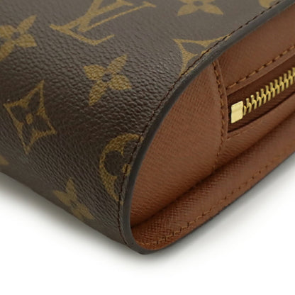 Louis Vuitton Brown Pvc Clutch Bag Handbag (Pre-Owned)