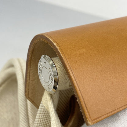 Hermes Natural Toile H Handbag (Pre-Owned)