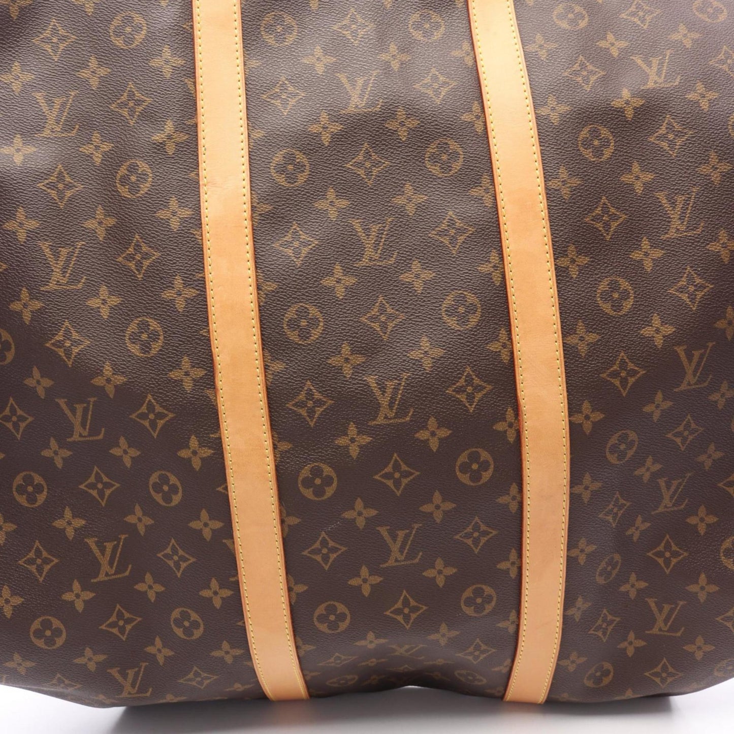 Louis Vuitton Brown Pvc Leather Boston Bag (Pre-Owned)