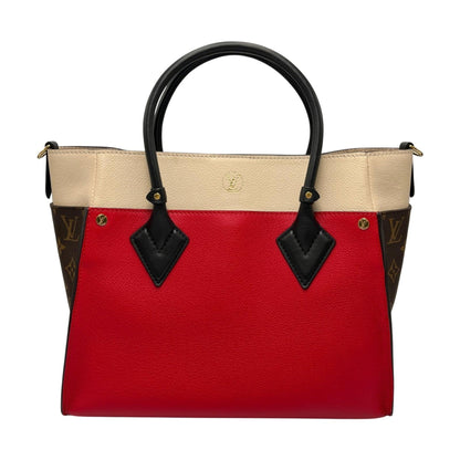 Louis Vuitton Brown Red Color Rouge Monogram Leather Handbag (Pre-Owned)