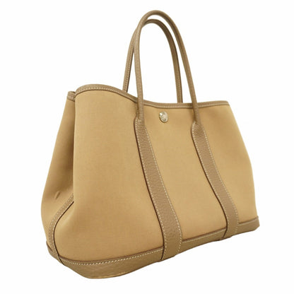 Hermes Etoupe Gray Toile Officier Tote Bag (Pre-Owned)