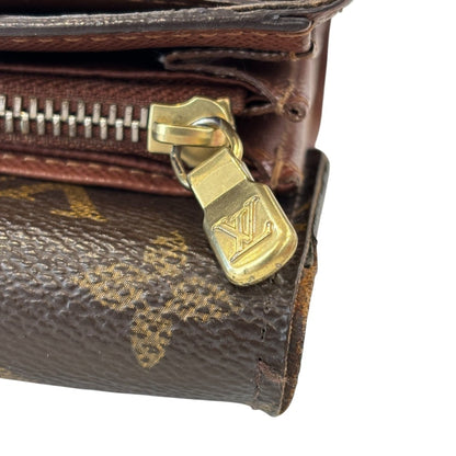 Louis Vuitton Brown Monogram Wallet (Tri-Fold) (Pre-Owned)