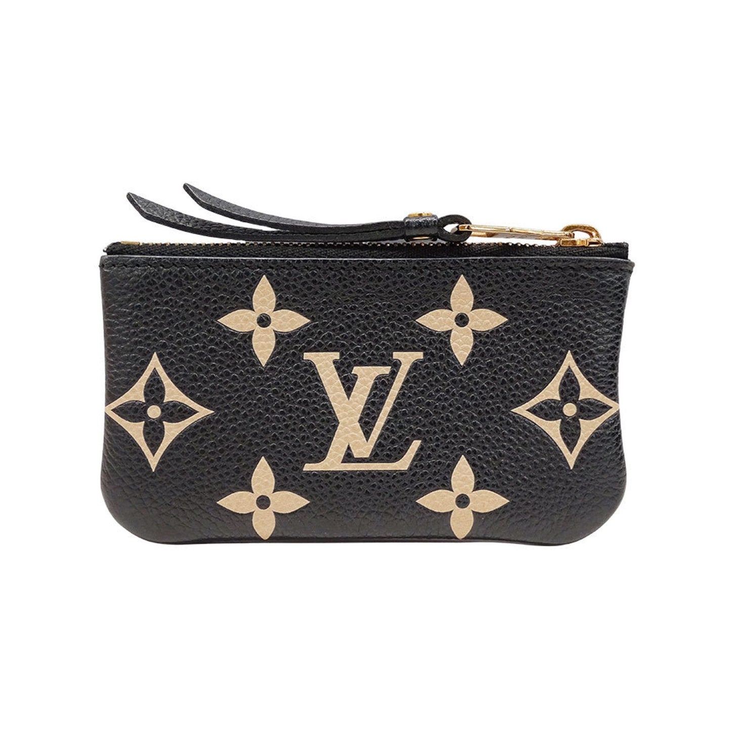 Louis Vuitton Beige Black Monogram Empreinte Coin Purse/Coin Case (Pre-Owned)