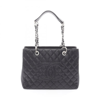 Chanel Black Grained Calfskin Tote Bag (Pre-Owned)