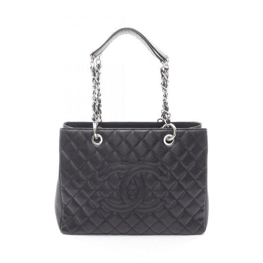 Chanel Black Grained Calfskin Tote Bag (Pre-Owned)