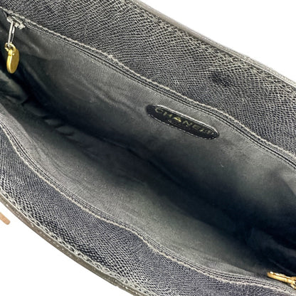 Chanel Black White Leather Tote Bag (Pre-Owned)