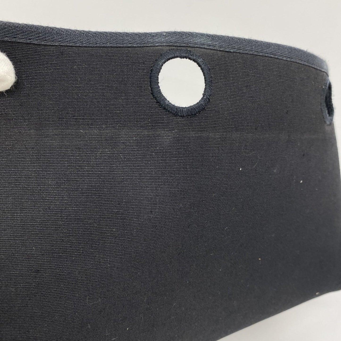 Hermes Black Toile Officier Tote Bag (Pre-Owned)