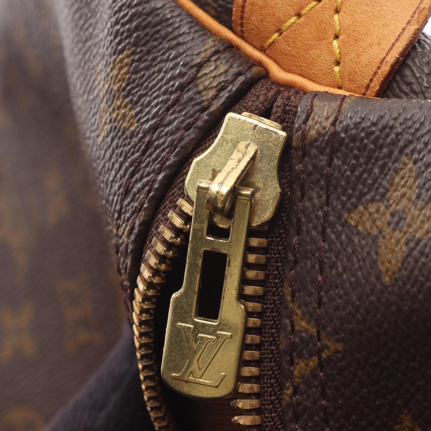 Louis Vuitton Brown Pvc Leather Boston Bag (Pre-Owned)