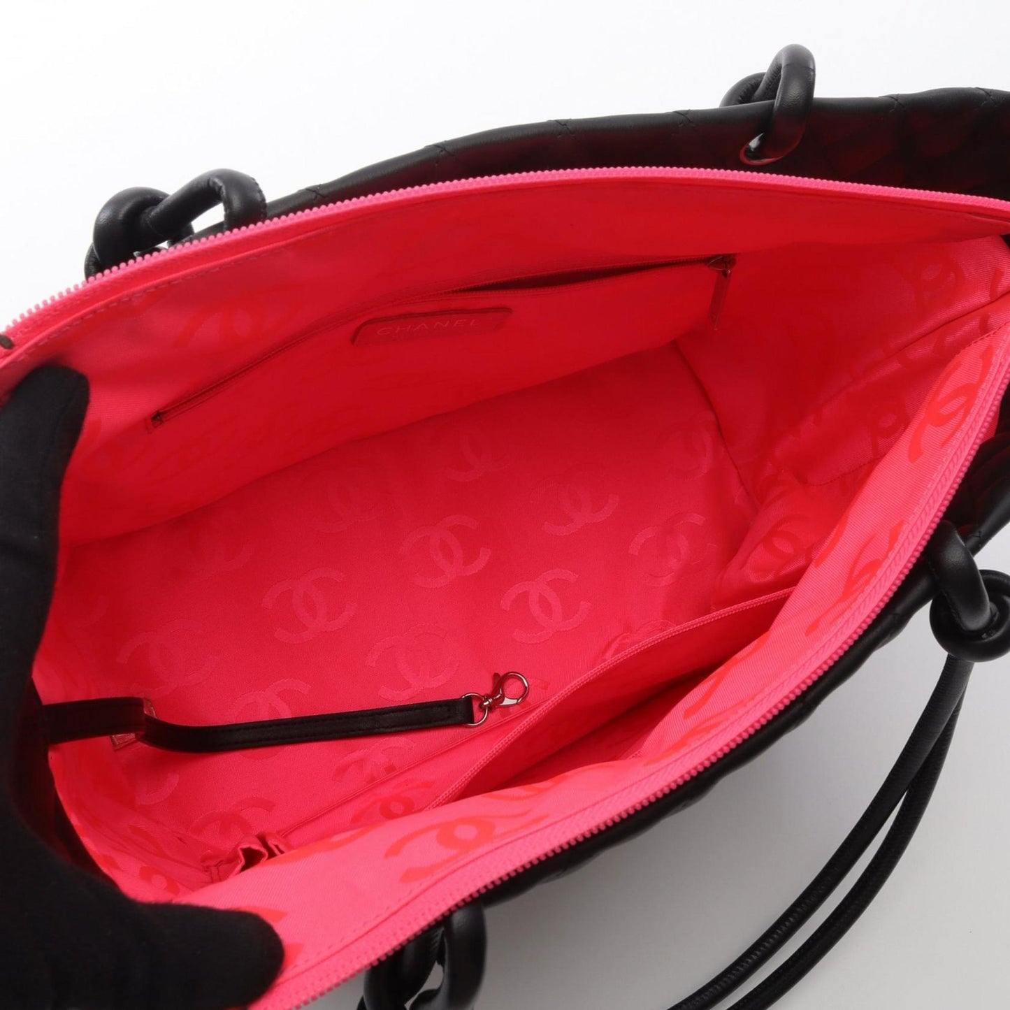 Chanel Black White Cambon Ligne Tote Bag (Pre-Owned)