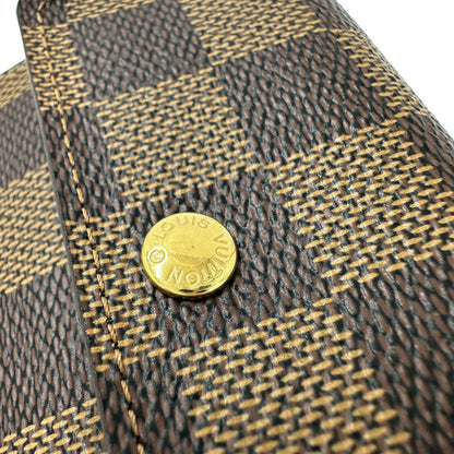 Louis Vuitton Damier Canvas Ebene Damier Canvas Coin Purse/Coin Case (Pre-Owned)