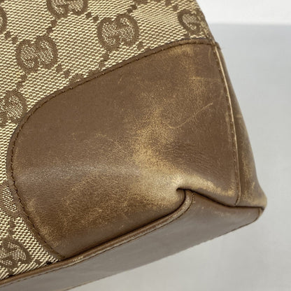 Gucci Brown Canvas Shoulder Bag (Pre-Owned)