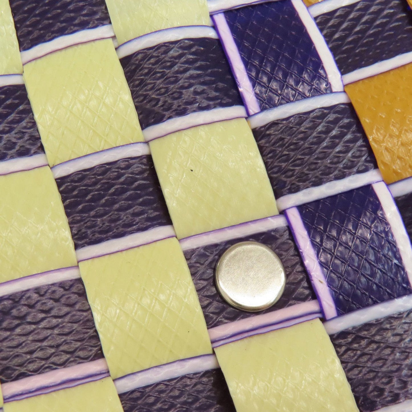 Marni Navy Orange Red Color White Polypropylene Tote Bag (Pre-Owned)