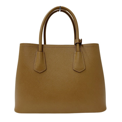 Prada Brown Camel Leather Tote Bag (Pre-Owned)