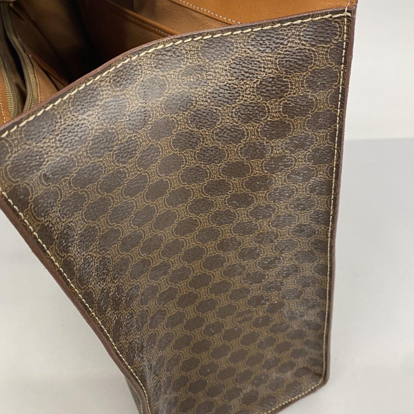 Celine Brown Pvc Tote Bag (Pre-Owned)