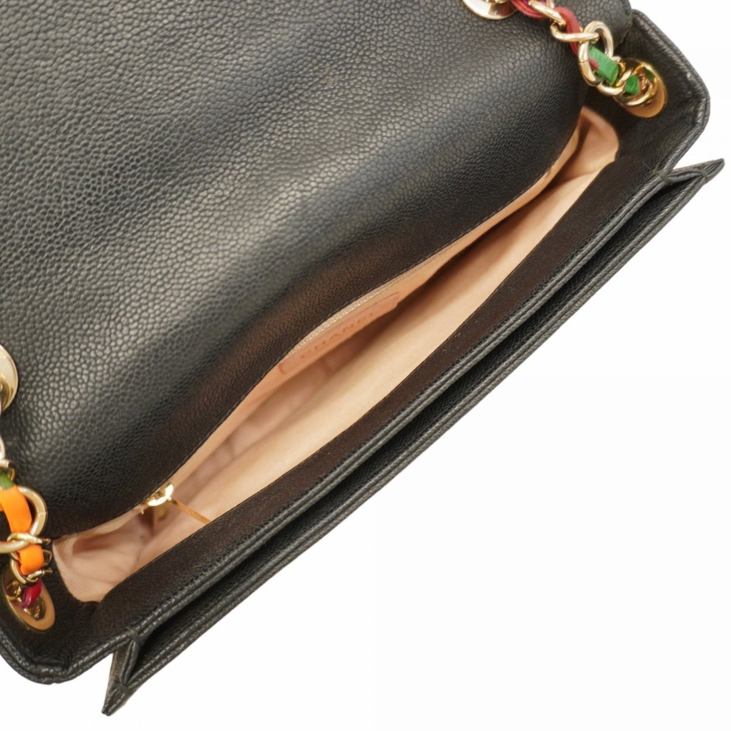 Chanel Black Grained Calfskin Shoulder Bag (Pre-Owned)