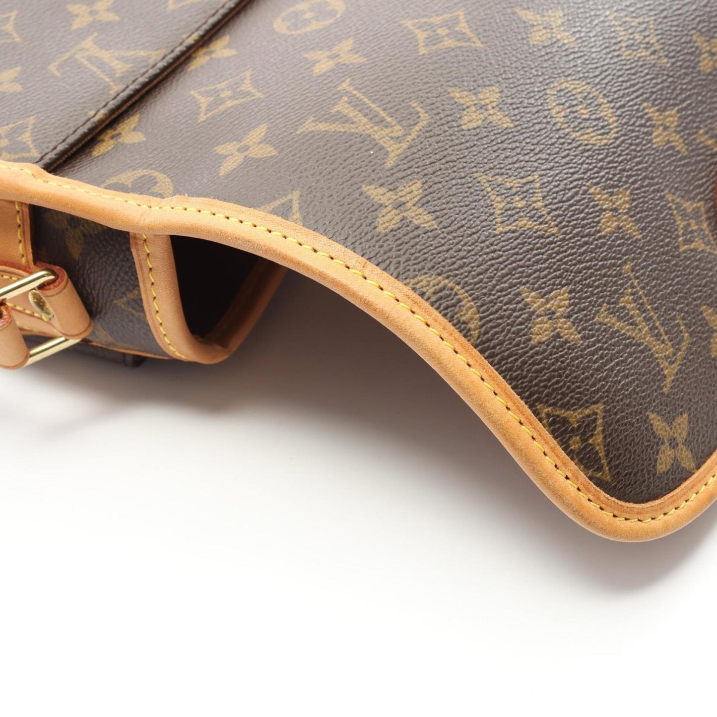 Louis Vuitton Brown Pvc Leather Shoulder Bag (Pre-Owned)