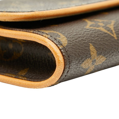 Louis Vuitton Brown Pvc Leather Pochette Shoulder Bag (Pre-Owned)