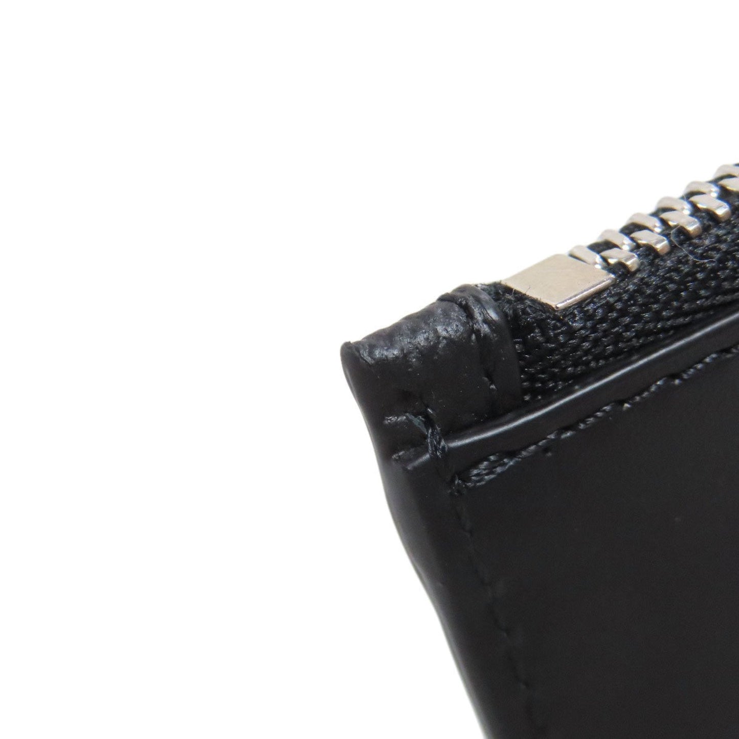 Maison Margiela Black Leather Coin Purse/Coin Case (Pre-Owned)