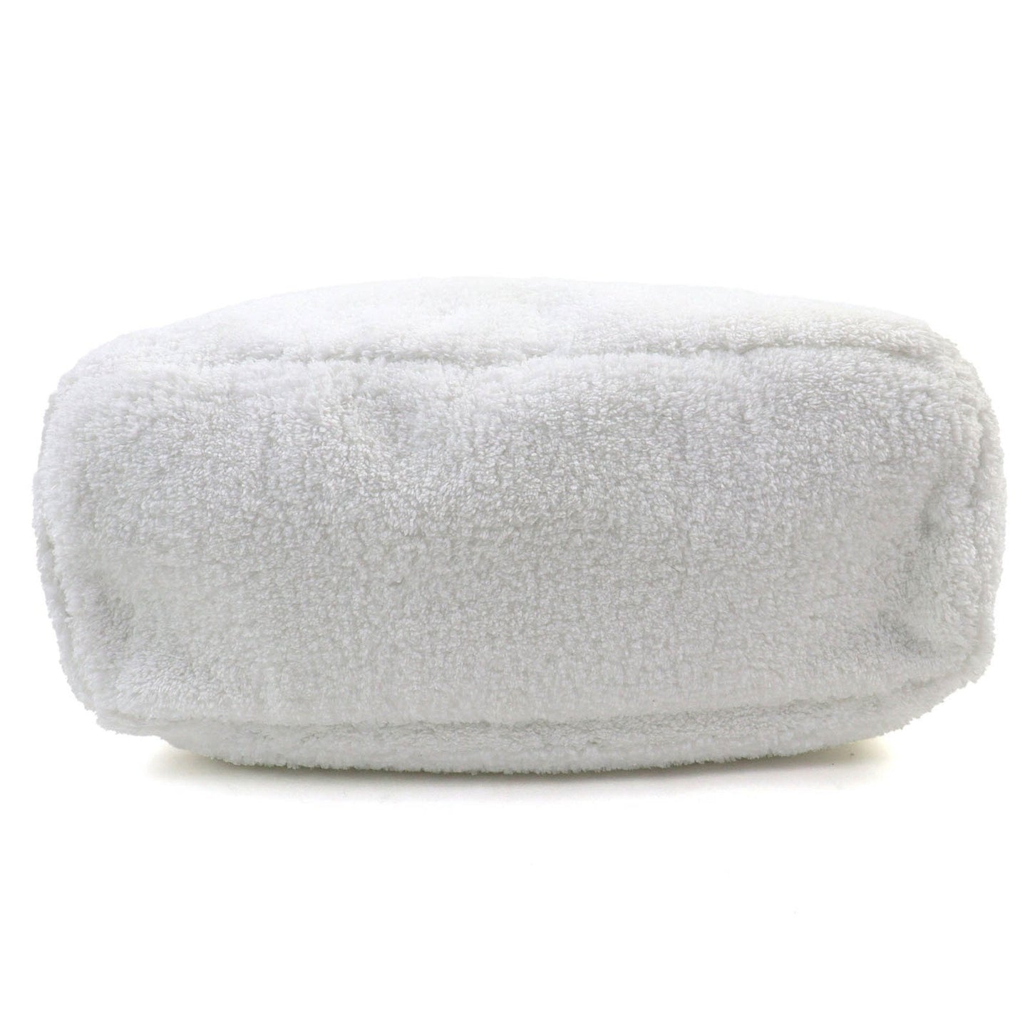 Prada Black White Polyester Leather Tote Bag (Pre-Owned)