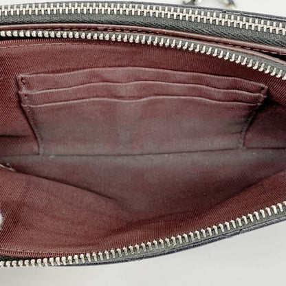 Chanel Black Grained Calfskin Chain/Shoulder Wallet (Pre-Owned)