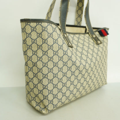Gucci Navy Pvc Tote Bag (Pre-Owned)